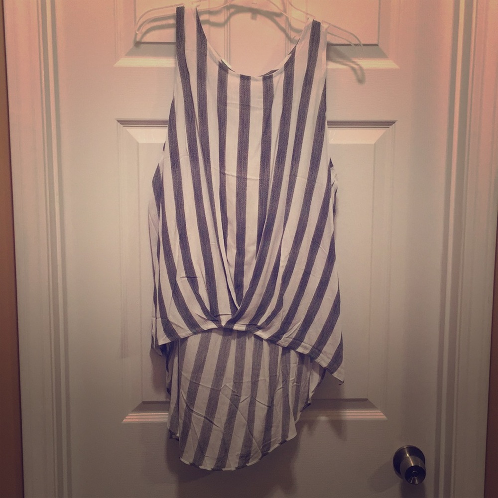 High low women's tank top